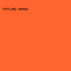 FF652F - Portland Orange color image preview