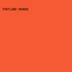 f55a34 - Portland Orange color image preview