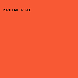 f85934 - Portland Orange color image preview