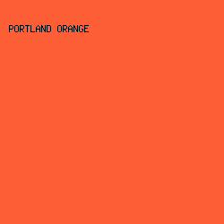 fd5e36 - Portland Orange color image preview
