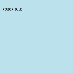 BBE1ED - Powder Blue color image preview