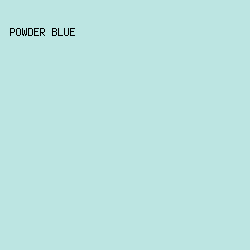 BCE5E2 - Powder Blue color image preview