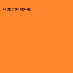 FF862D - Princeton Orange color image preview