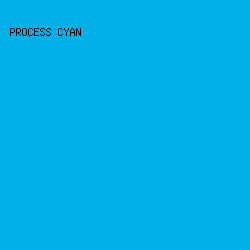 00B1E8 - Process Cyan color image preview