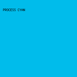 00BCEB - Process Cyan color image preview