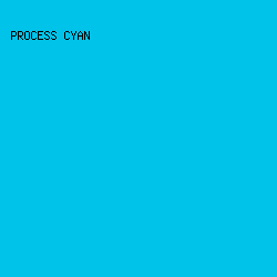 00C3EA - Process Cyan color image preview