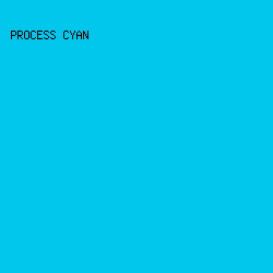 00C7EB - Process Cyan color image preview