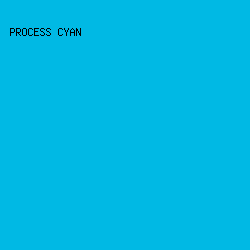 00b9e4 - Process Cyan color image preview