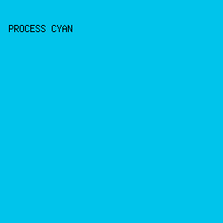 00c4eb - Process Cyan color image preview