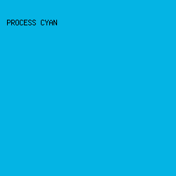 04B4E4 - Process Cyan color image preview