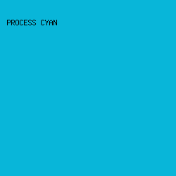 08B6D9 - Process Cyan color image preview