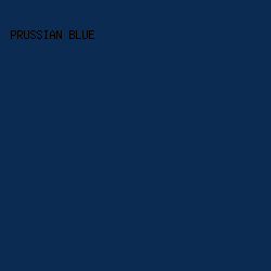 0B2B53 - Prussian Blue color image preview