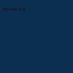 0B2F50 - Prussian Blue color image preview