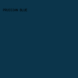 0B354B - Prussian Blue color image preview
