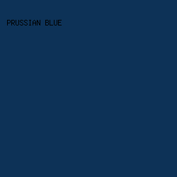 0D3257 - Prussian Blue color image preview