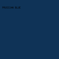 0F3357 - Prussian Blue color image preview