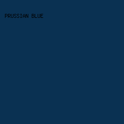 0a3152 - Prussian Blue color image preview