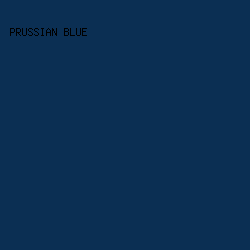 0b2f53 - Prussian Blue color image preview