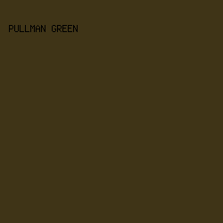 3f3417 - Pullman Green color image preview