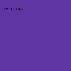 5f34a3 - Purple Heart color image preview