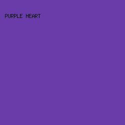 6A3CAA - Purple Heart color image preview