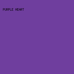 6F3E9E - Purple Heart color image preview