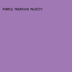 A078B3 - Purple Mountain Majesty color image preview