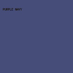 464D78 - Purple Navy color image preview