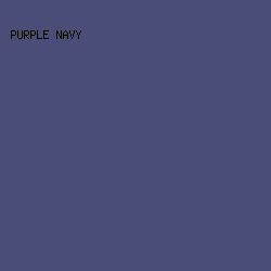 4A4D78 - Purple Navy color image preview