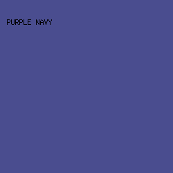 4A4D8F - Purple Navy color image preview
