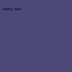 4D4878 - Purple Navy color image preview