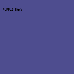 4E4D8F - Purple Navy color image preview