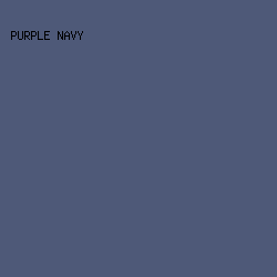 4E5978 - Purple Navy color image preview