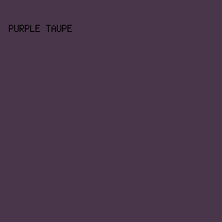 4A364B - Purple Taupe color image preview