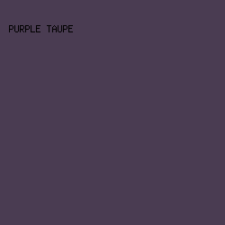 4A3C52 - Purple Taupe color image preview