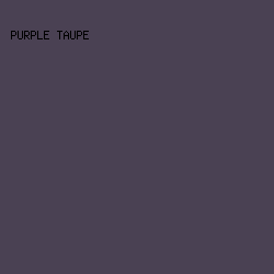 4A4153 - Purple Taupe color image preview