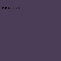 4B3C57 - Purple Taupe color image preview