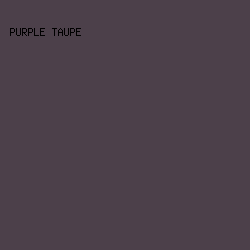 4C404A - Purple Taupe color image preview
