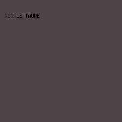 4E4445 - Purple Taupe color image preview