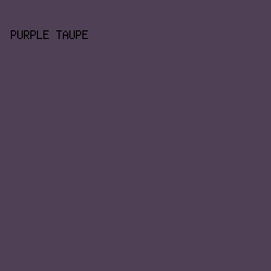 4F4055 - Purple Taupe color image preview