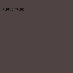 4F4343 - Purple Taupe color image preview
