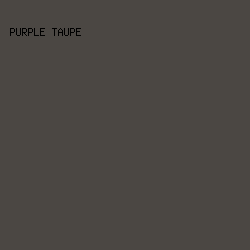 4b4743 - Purple Taupe color image preview