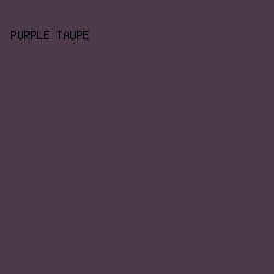 4c3a4b - Purple Taupe color image preview