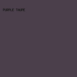 4c3f4c - Purple Taupe color image preview