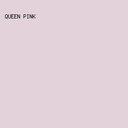 E3D2DA - Queen Pink color image preview