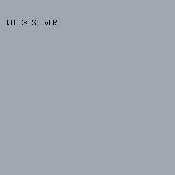 A0A5AF - Quick Silver color image preview
