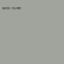 A1A39D - Quick Silver color image preview