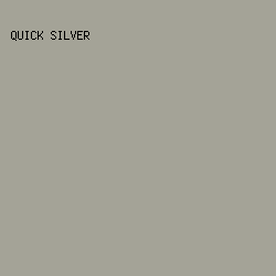 A4A397 - Quick Silver color image preview