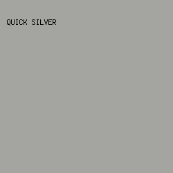 A4A5A1 - Quick Silver color image preview