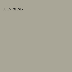 A9A697 - Quick Silver color image preview